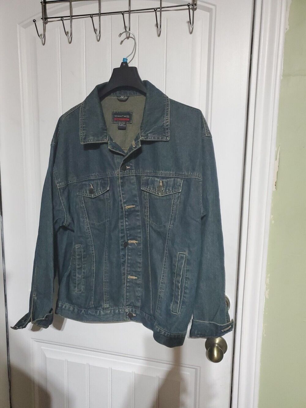 VTG CrossFire Men Jean Jacket Trucker Size M - Picture 2 of 12